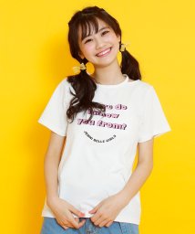 JENNI belle(ジェニィベル)/【ニコ☆プチ6月号掲載】【WEB限定】襟スリットTシャツ/オフホワイト