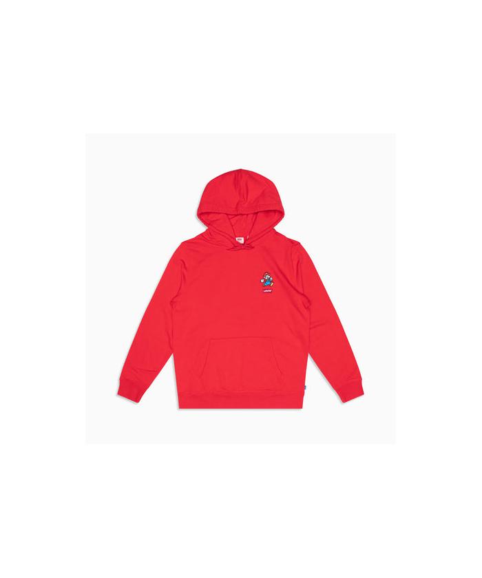 levis hoodie red