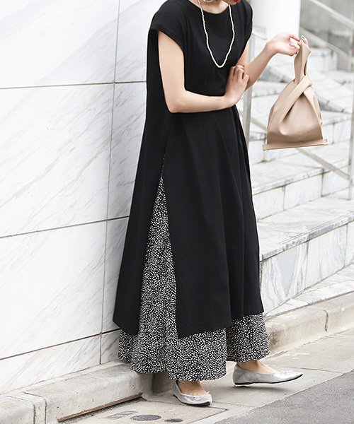 コカ Coca サイドスリットiラインワンピース Magaseek