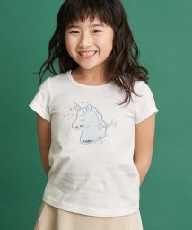 a.v.v(KID'S)(アー・ヴェ・ヴェキッズ)/[100－130]スパンコールモチーフカットソー[WEB限定サイズ]/ホワイト