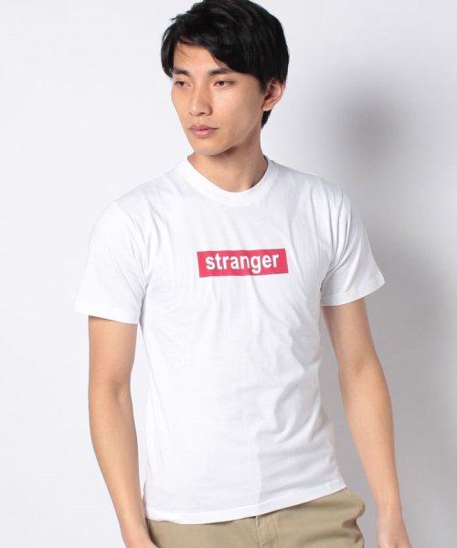 STYLEBLOCK(スタイルブロック)/ボックスロゴプリントクルーネック半袖Tシャツ/SURFホワイト