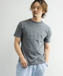 Nylaus(ナイラス)/Champion C3－P300 ワンポイント クルーネック 半袖 Tシャツ/チャコールグレー