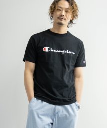 Nylaus(ナイラス)/Champion C3－P302 ロゴプリント クルーネック 半袖 Tシャツ/ブラック