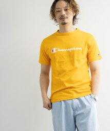 Nylaus(ナイラス)/Champion C3－P302 ロゴプリント クルーネック 半袖 Tシャツ/イエロー