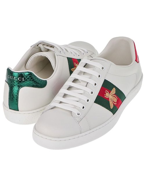 セール Gucci Ace グッチ エース レザー スニーカー A38g0 メンズ グッチ Gucci Magaseek