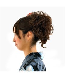 exrevo(エクレボ)/【ロープウィッグ】スーパーロング 130cm★簡単アップ★「ロープウィッグ メガ盛り MIXウェーブ」ボリューム 簡単アップスタイル 結婚式 卒業式 ウィッグ /ダークブラウン