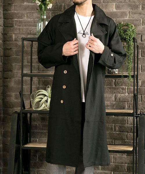 セール トレンチコートメンズオーバーサイズビッグシルエットワイドシルエットドロップショルダー マエストーソ Maestoso Magaseek セール トレンチコートメンズオーバーサイズビッグシルエットワイドシルエットドロップショルダー マエストーソ Maestoso Magaseek