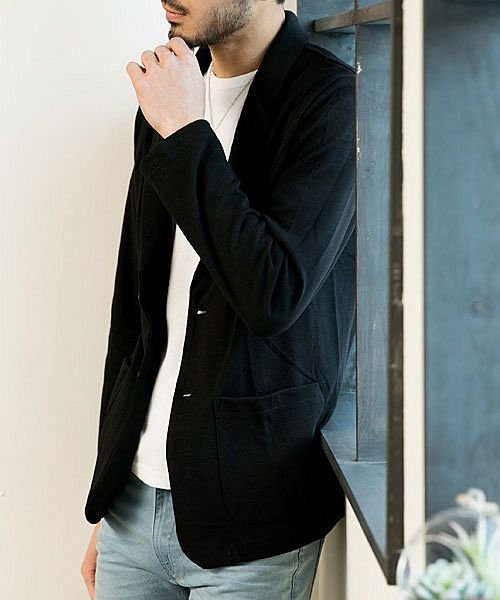 セール Tcポンチスウェットメンズテーラードジャケット無地ノッチドラペルシングルアウター マエストーソ Maestoso Magaseek