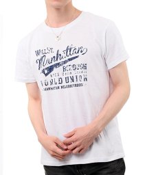 TopIsm(トップイズム)/ボックスロゴプリントクルーネック半袖Tシャツ/ホワイト系5