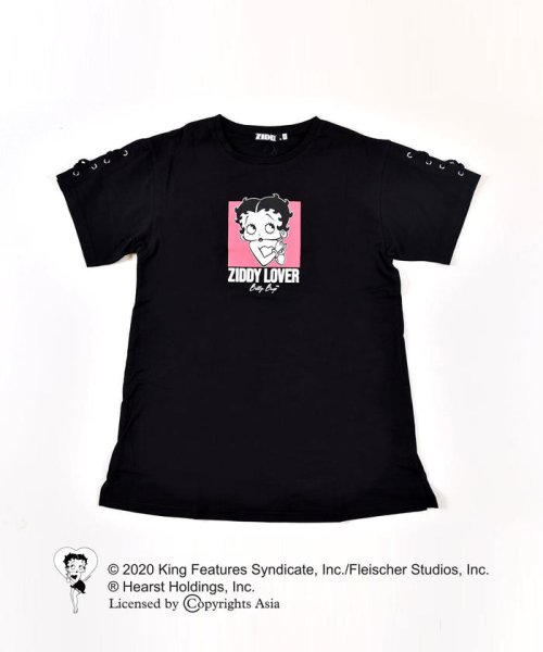 セール ベティコラボ 編み上げ Tシャツ ワンピース 130cm 160cm ジディー Ziddy Magaseek
