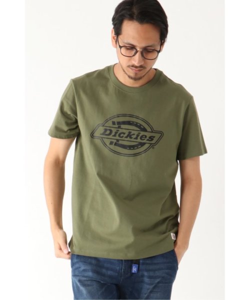 ikka(イッカ)/Dickies ロゴプリントTシャツ/オリーブ