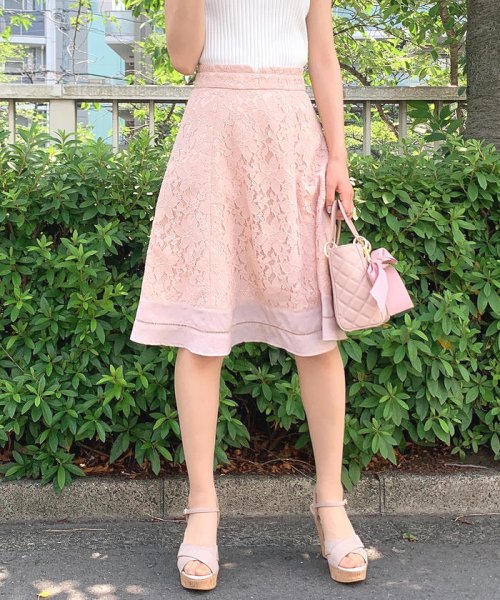 セール 裾切り替えレーススカート ミッシュマッシュ Misch Masch Magaseek