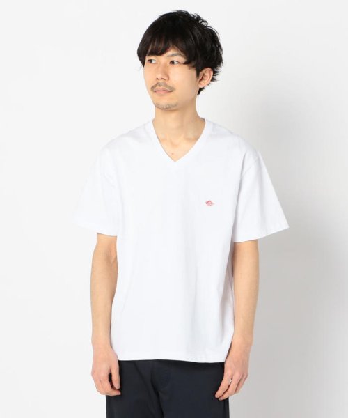 GLOSTER(GLOSTER)/【DANTON/ダントン】VネックTシャツ #JD－9213/ホワイト