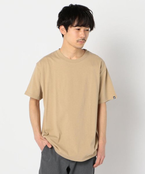 GLOSTER(GLOSTER)/【newhattan　/ ニューハッタン】ベーシックTシャツ 半袖 HB001－326/ベージュ