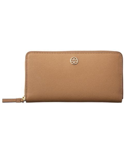 TORY BURCH(トリーバーチ)/TORY BURCH　54448　ラウンドファスナー長財布/ブラウン