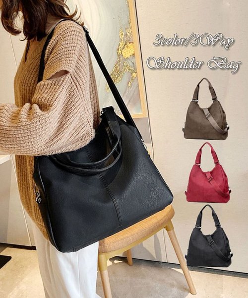 セール ショルダーバッグ レディース 斜めがけ トートバッグ 斜めがけバッグ 3wayバッグ シンプル レディースバッグ 通勤 通学 大容量 ショッピングゴー Shoppinggo Magaseek
