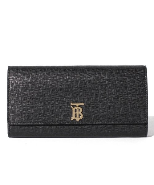 BURBERRY(バーバリー)/【Burberry】2020春夏新作 Monogram Motif Grainy Leather Continental Wallet/BLACK
