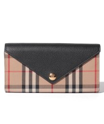 BURBERRY(バーバリー)/【Burberry】Vintage Check & Leather Continental Wallet/BLACK