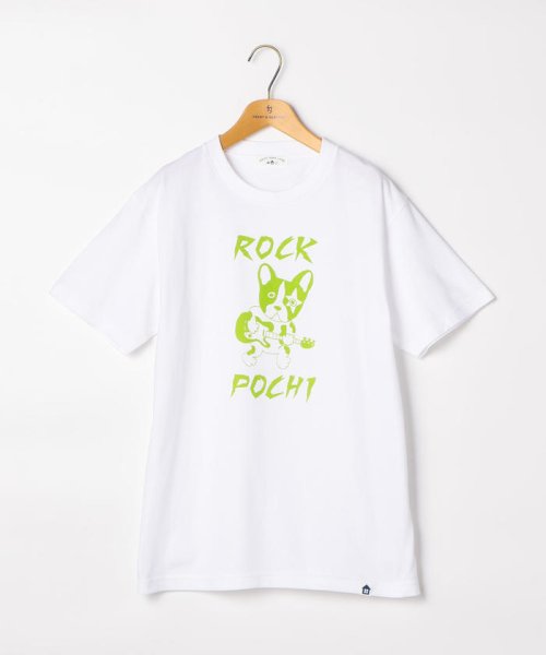 POCHITAMA LAND(ポチタマランド)/ROCK POCHI Tシャツ/ホワイト
