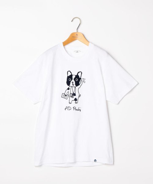 POCHITAMA LAND(ポチタマランド)/AD Pochi Tシャツ/ホワイト