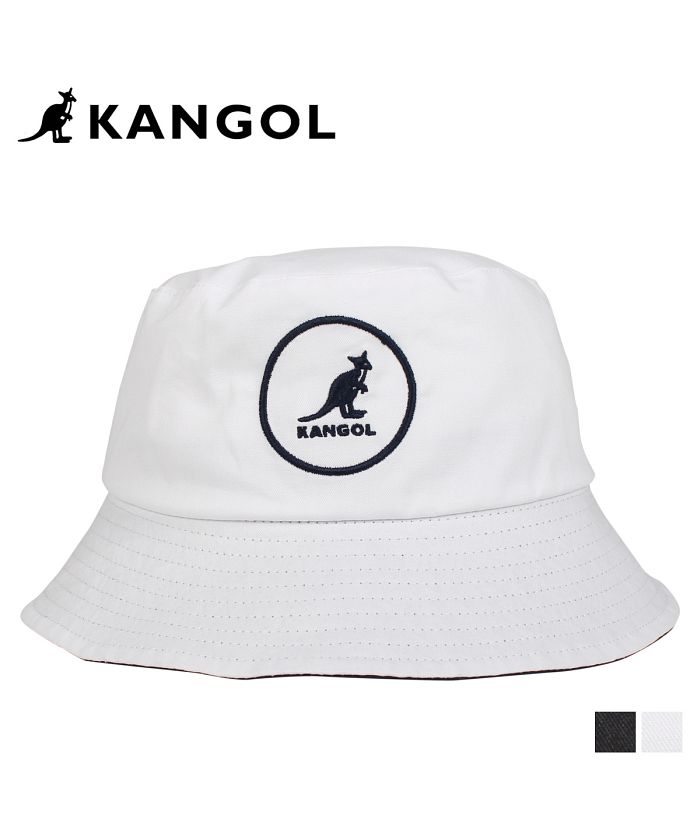 カンゴール KANGOL ハット キャップ 帽子 バケットハット メンズ レディース COTTON BUCKET ブラック ホワイト 黒 白  100169222