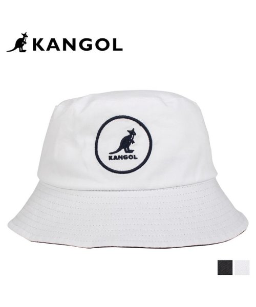 KANGOL(KANGOL)/カンゴール KANGOL ハット キャップ 帽子 バケットハット メンズ レディース COTTON BUCKET ブラック ホワイト 黒 白 100169222/ホワイト