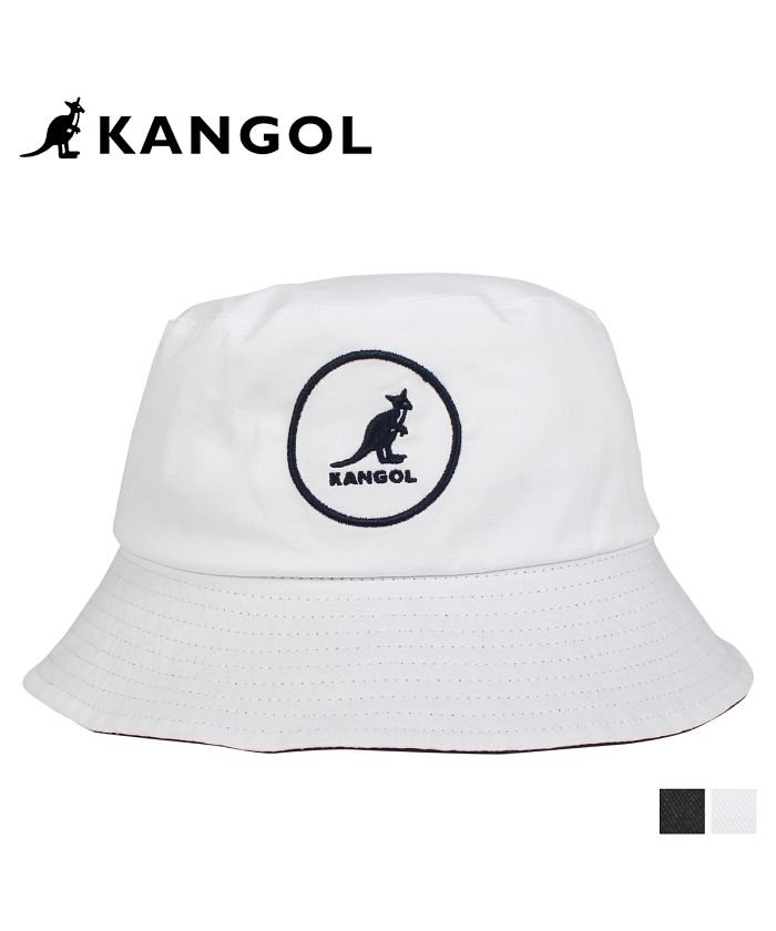 カンゴール Kangol ハット キャップ 帽子 バケットハット メンズ レディース Cotton Bucket ブラック ホワイト 黒 白 カンゴール Kangol Magaseek