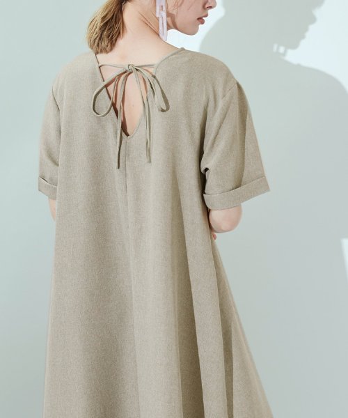 バックシャンaラインロングワンピース ティティベイト Titivate Magaseek