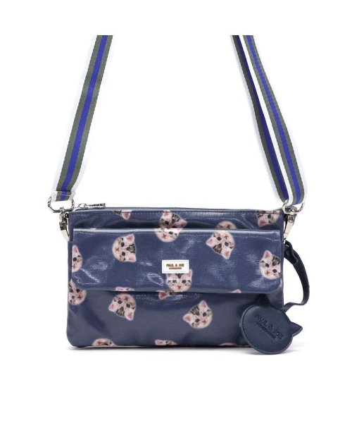 ポール ジョー アクセソワ お財布ポシェット Paul Joe Accessoires お財布ショルダー お財布バッグ 猫 キャット総柄 Pja W211 ポール ジョー アクセソワ Paul Joe Accessoires Magaseek