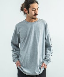 Rocky Monroe(ロッキーモンロー)/CARHARTT カーハート ロングTシャツ 長袖 カットソー クルーネック メンズ レディース ユニセックス プリント ヘビーウェイト オンス ロゴ 綿 コッ/グレー