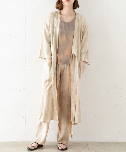 URBAN RESEARCH ROSSO(URBAN　RESEARCH　ROSSO)/TANAKA　SILK KIMONO ROBE/WHITESAND