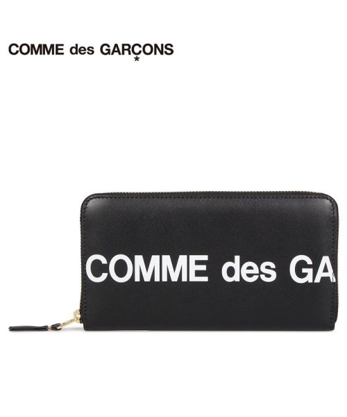 コムデギャルソン COMME des GARCONS 財布 長財布 メンズ レディース ラウンドファスナー 本革 HUGE LOGO WALLET  ブラック 黒(503008233) コムデギャルソン(COMME des GARCONS) MAGASEEK