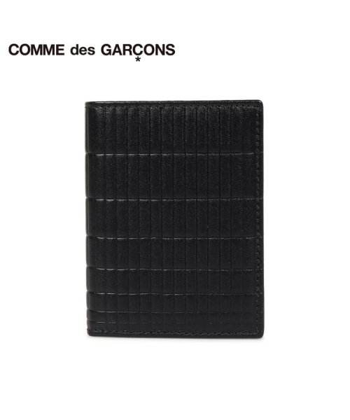 COMME des GARCONS(コムデギャルソン)/コムデギャルソン COMME des GARCONS 財布 二つ折り メンズ レディース 本革 BRICK LINE WALLET ブラック 黒 SA0641B/ブラック