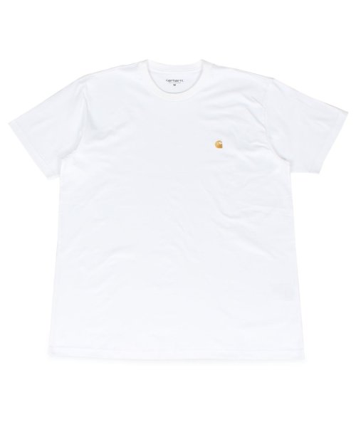 Carhartt(カーハート)/カーハート carhartt Tシャツ メンズ 半袖 無地 SS CHASE T－SHIRT ブラック ホワイトダーク グレー 黒 I026391/ホワイト