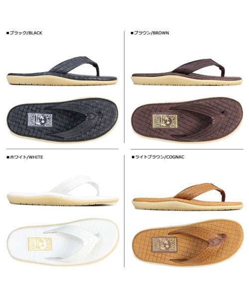 ISLAND SLIPPER(アイランドスリッパ)/アイランドスリッパ ISLAND SLIPPER サンダル トングサンダル メンズ レディース レザー ITALIAN WEAVE PT202SAS/ホワイト