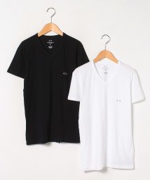ARMANI EXCHANGE(アルマーニエクスチェンジ)/【メンズ】【ARMANI EXCHANGE】V－neck T－shirt（2Pack）/ブラック×ホワイト