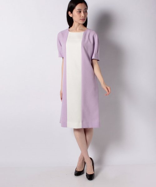 セール セットアップ対応 バイカラーワンピース ピエール カルダン Pierre Cardin Magaseek