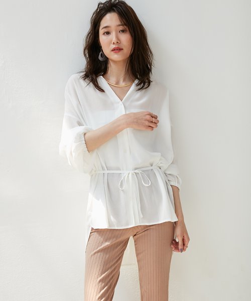 セール Magaseek Dfashion限定 袖ボリュームスキッパーブラウス ナノ ユニバース Nano Universe Magaseek セール Magaseek Dfashion限定 袖ボリュームスキッパーブラウス ナノ ユニバース Nano Universe Magaseek