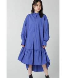 ROSE BUD(ローズバッド)/フレアロングテールシャツドレス/ブルー