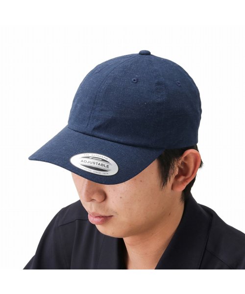 MAC HOUSE(men)(マックハウス（メンズ）)/YUPOONG 麻混ローキャップ MH20SS－YP01/ネイビー