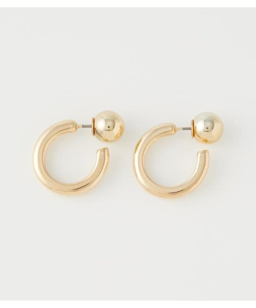 AZUL by moussy(アズールバイマウジー)/【VERY５月号掲載】BALL BACK METAL EARRINGS/L/GLD1