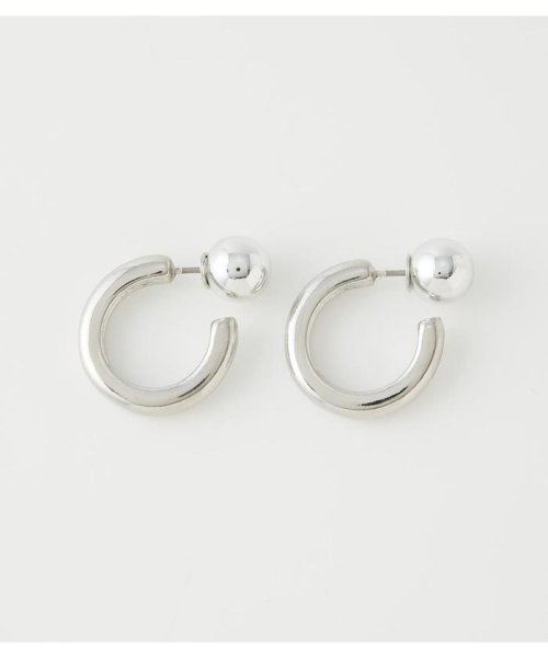 AZUL by moussy(アズールバイマウジー)/【VERY５月号掲載】BALL BACK METAL EARRINGS/SLV