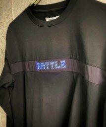 RATTLE TRAP(ラトルトラップ)/LED搭載ロングTシャツ/ブラック