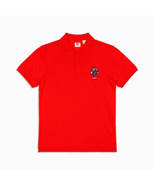 Levi's(リーバイス)/AUTHENTIC ロゴポロシャツ MARIO POLO RED/REDS