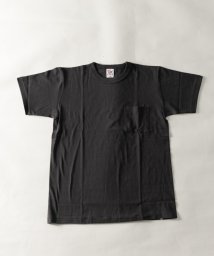 Nylaus(ナイラス)/Nylaus select バインダーネック クルーネック ポケット付き 半袖 Tシャツ/ブラック系1