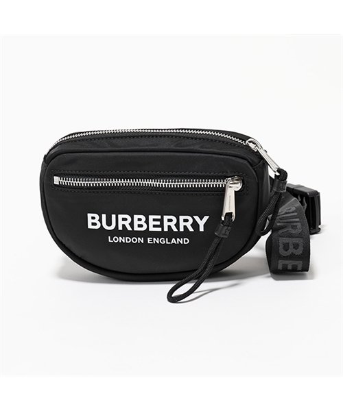 BURBERRY(バーバリー)/【BURBERRY(バーバリー)】8014519 8021091 ML CANNON ナイロン ボディバッグ ベルトバッグ ウエストポーチ BLACK 鞄 メン/ブラック