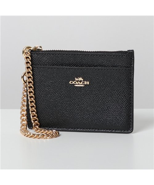 セール Coach コーチ Chn Crd Cse カラー2色 レザー チェーン付き カードケース コインケース パスケース ミニ財布 フラグメントケー コーチ Coach Magaseek