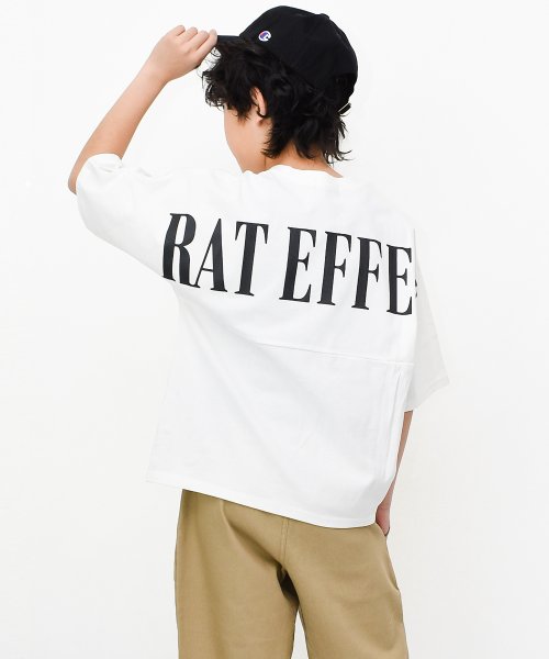 RAT EFFECT(ラット エフェクト)/バックプリントビッグドルマンTシャツ/オフホワイト