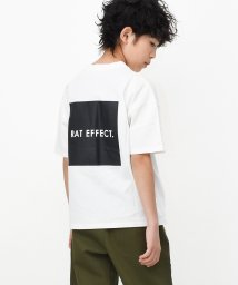 RAT EFFECT(ラット エフェクト)/バックボックスプリント半袖Tシャツ/オフホワイト