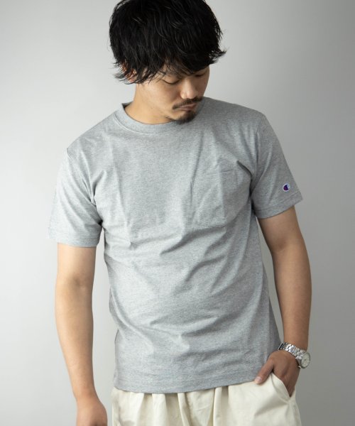 Nylaus(ナイラス)/Champion C3－M349 ガーメントウォッシュ ポケット付き 半袖 Tシャツ/その他